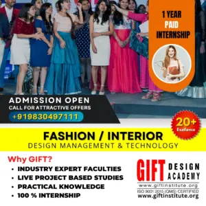Students learning Interior and Fashion Design courses in Kolkata with practical training and placement assistance at GIFT Design Academy