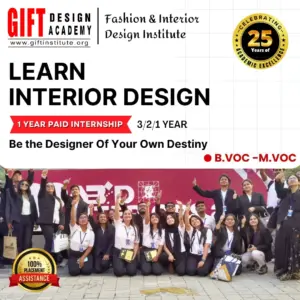 Interior Design Course in Kolkata with practical training and placement assistance at GIFT Design Academy