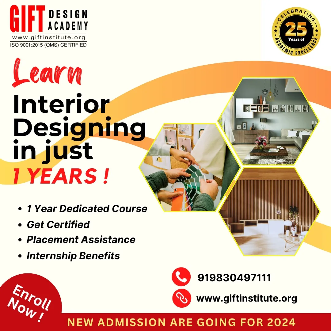 Interior Design Course in Kolkata with practical training and placement assistance at GIFT Design Academy
