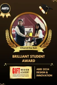Chandrika Sah Brilliant Student Abid 2024 Design & Innovation Award