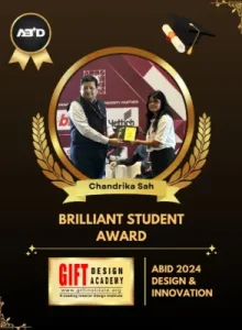 Chandrika Sah Brilliant Student Abid 2024 Design & Innovation Award